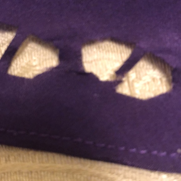 VINTAGE UNUQUE GUESS LOS ANGELES PURPLE TOP - SIZE S - LACY CUT OUTS - #328 - Picture 11 of 11